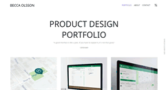 Desktop Screenshot of beccaolsson.com